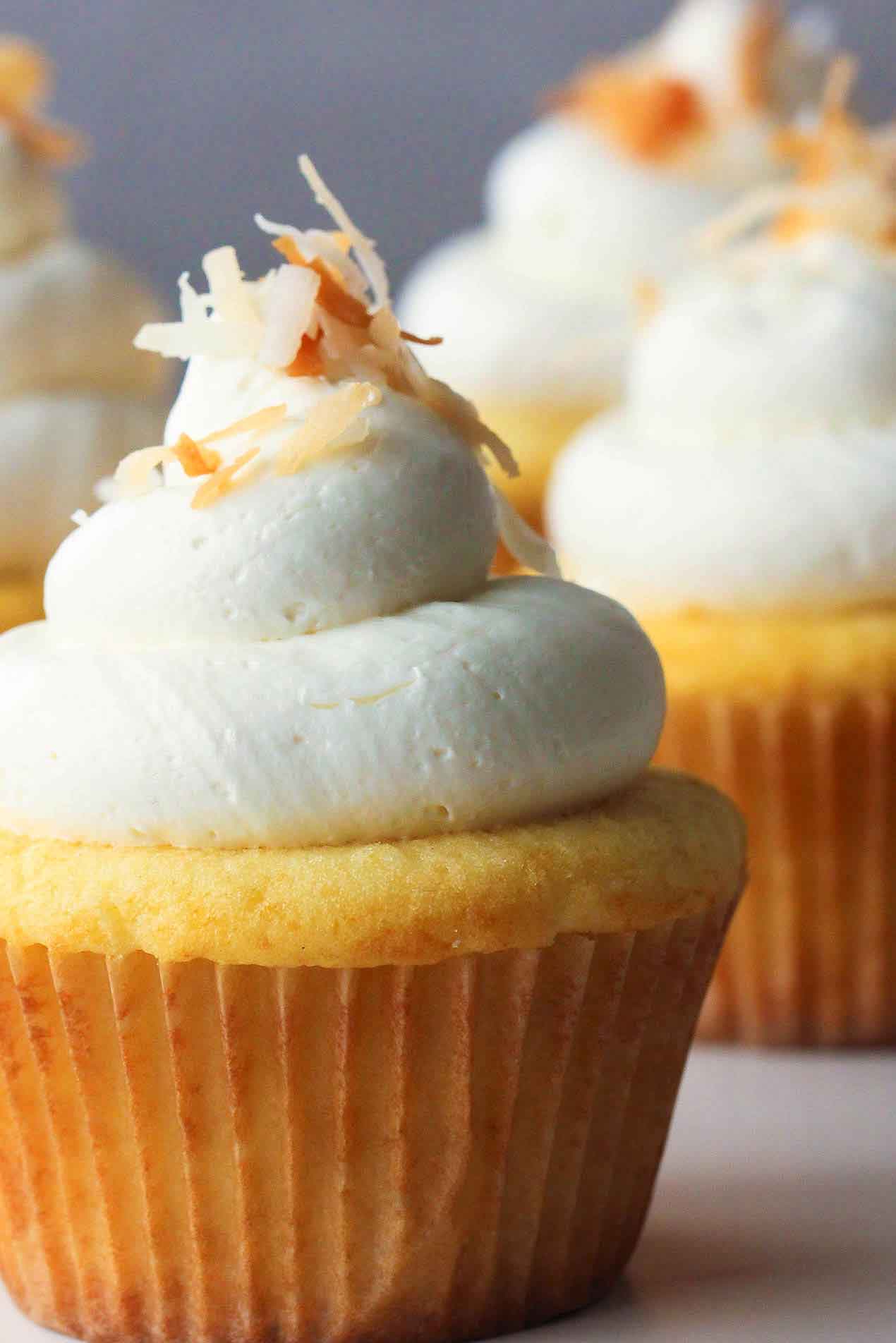 coconut-lemon curd cupcakes recipe