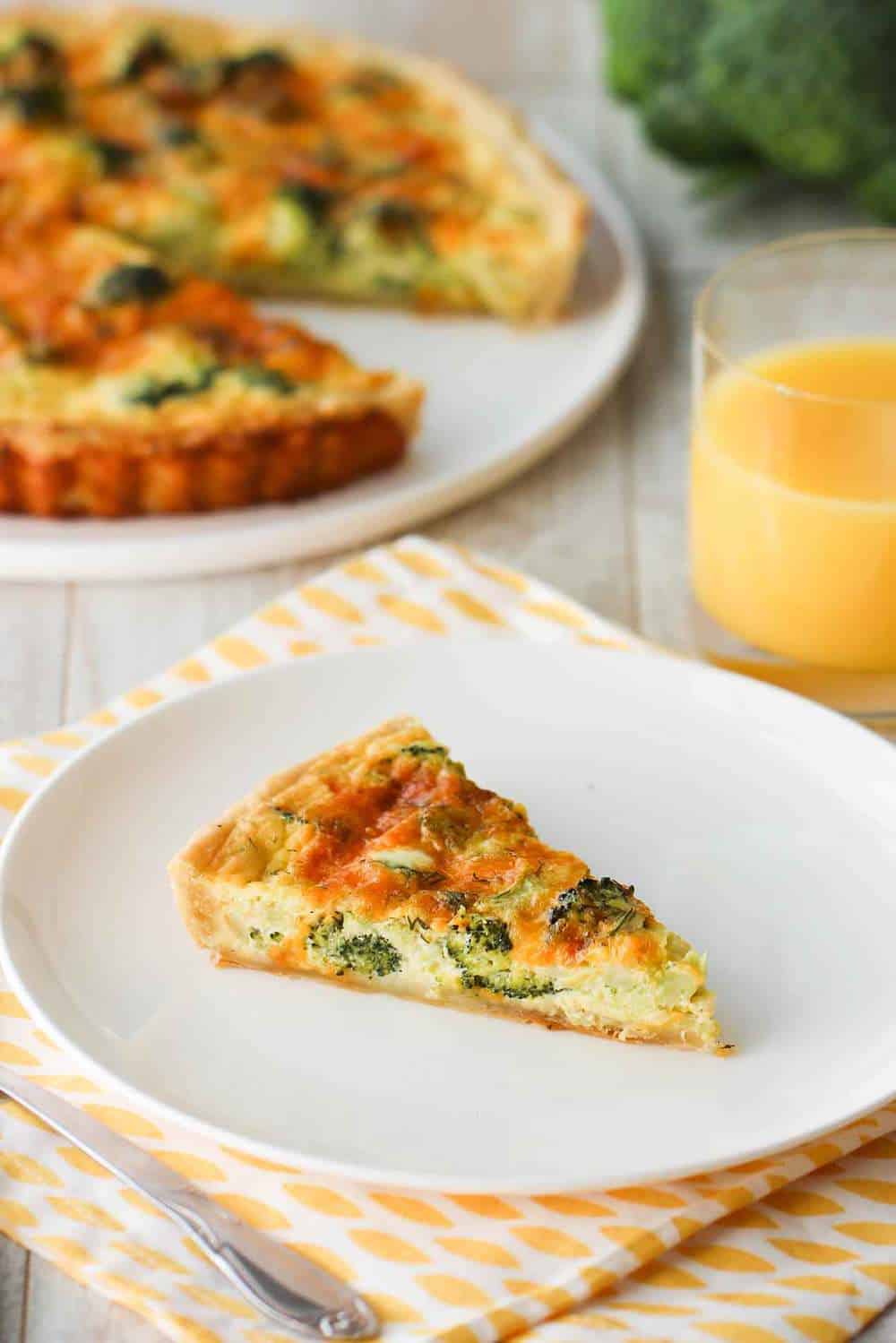 broccoli and cheddar quiche recipe