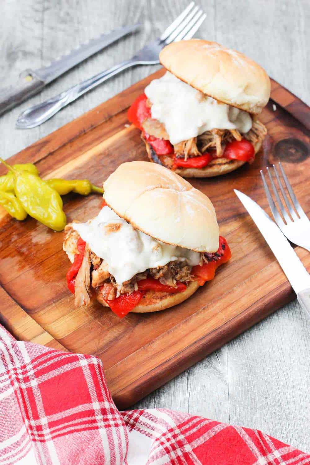 Italian Pulled Chicken sandwich recipe