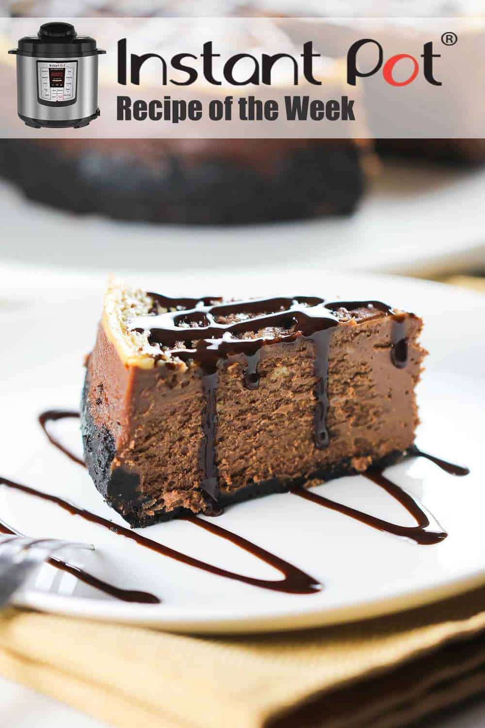 Instant Pot Chocolate Marble Cheesecake
