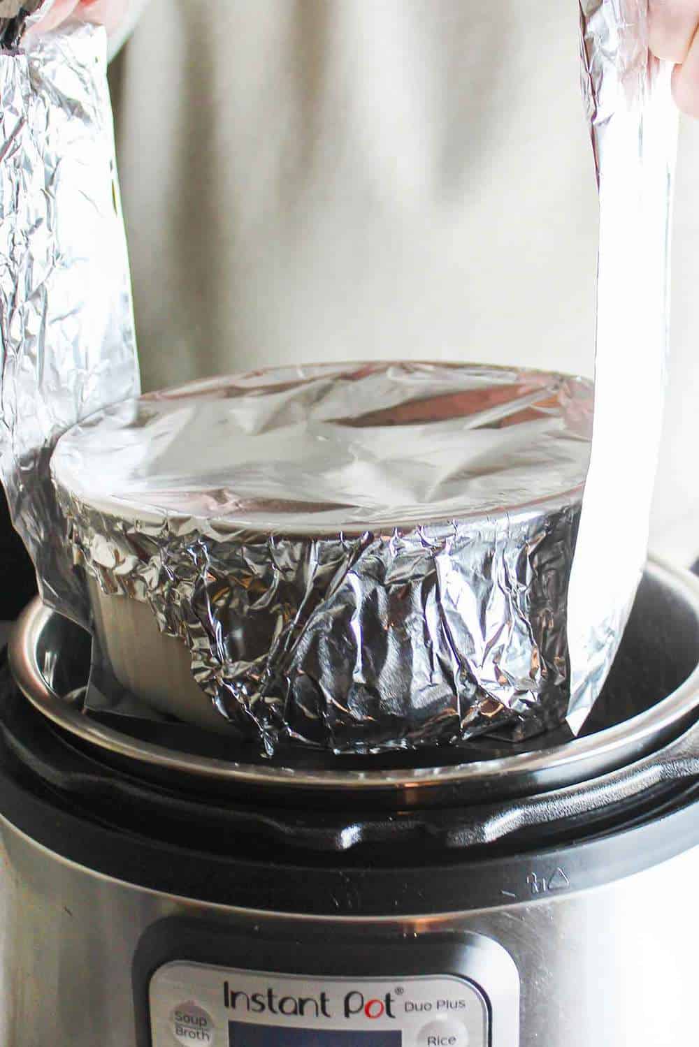 Instant Pot Cheesy Sausage and Ham Frittata