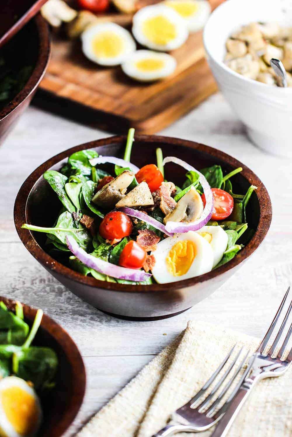 Warm Spinach and Bacon Salad recipe