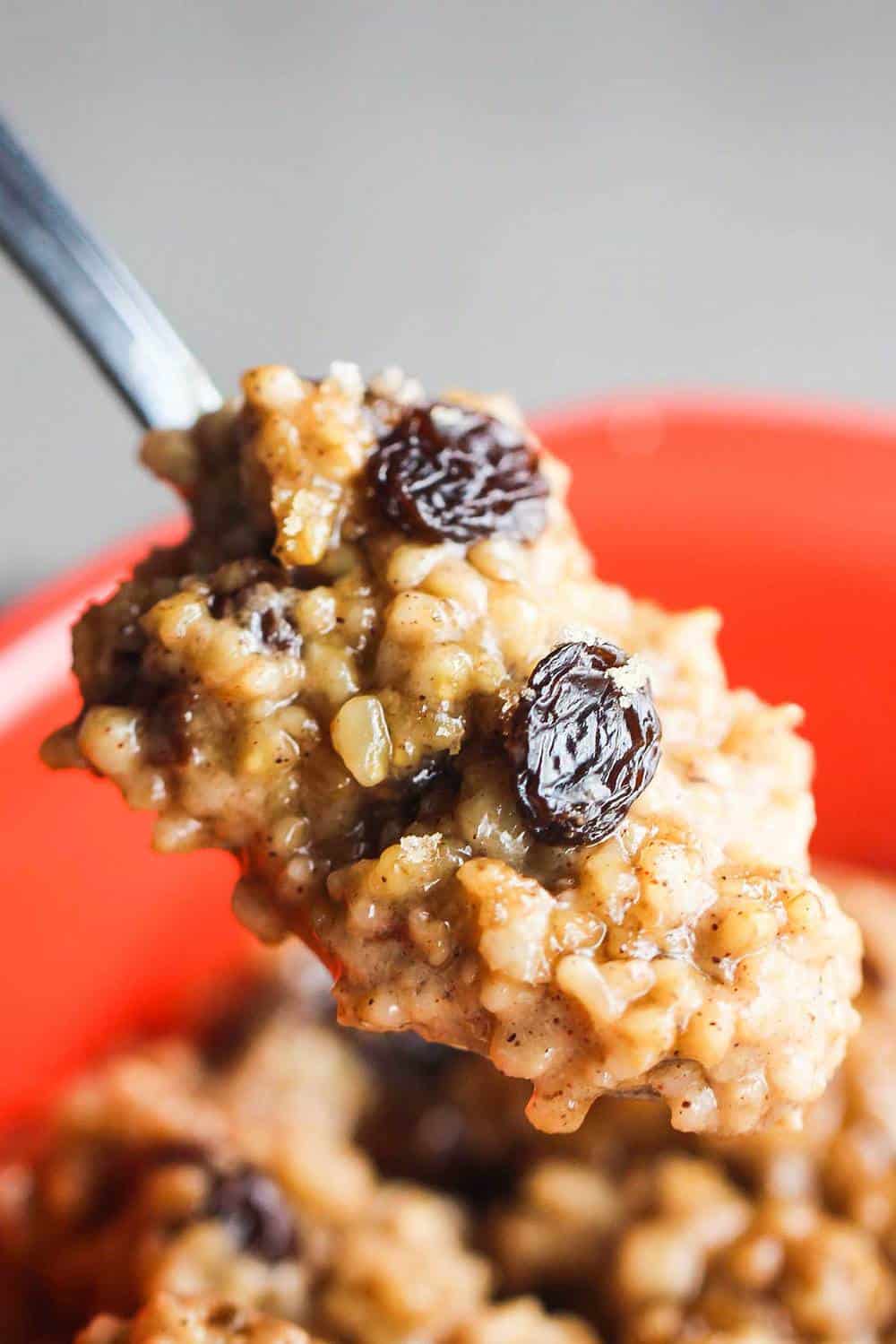 Instant Pot Cinnamon Raisin Steel-Cut Oatmeal recipe