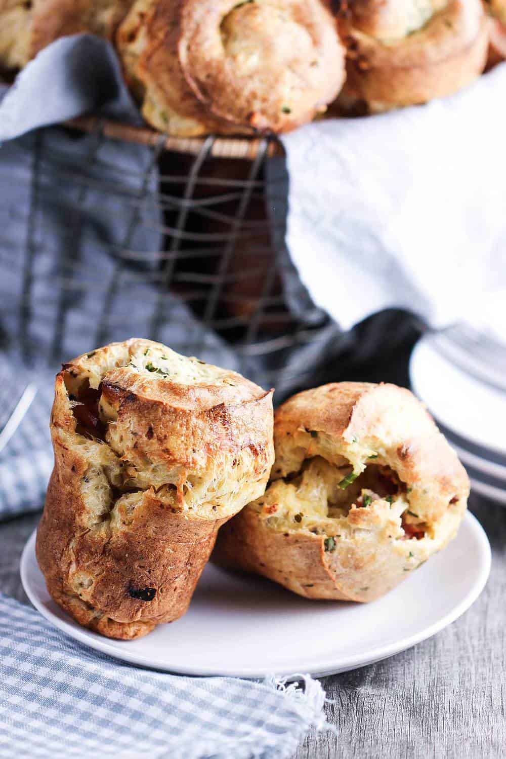 Ham and Gruyere Savory Popovers recipe